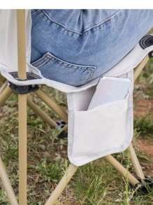 Lafuma Mobilier Compact Folding Chair Portable Folding Camping Chair With Side Pocket Outdoor Oxford Cloth Chairs Beach Fishing Chair Travel Hiking Picnic Seat Tools Outdoor Foldable Chair Portable Fishing Chair Art Student Backrest Adult