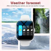 MixtataDi Smart Watch, Wireless Calling /Dial, Multi -Sport Mode, Calling Reminder And Rejection, SiMs Reminder, Custom WallpaperFor IOS/Andriod - Ink Black - View 2