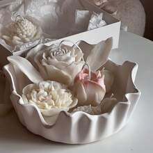 Large Asymmetrical Silicone Tray Mold, Plaster Silicone Mold, Jewelry Storage Box, Epoxy Resin Mold, Fruit Plate, Coaster, Dish, Concrete Cement Mold, Candle Cup Mold - White - View 5