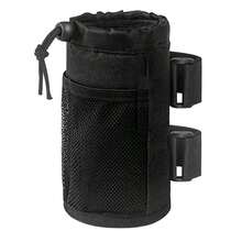 MTB Bike Bicycle Water Bottle Bag Handlebar Cup Drink Holder Insulated Stem Bag - Black - View 8