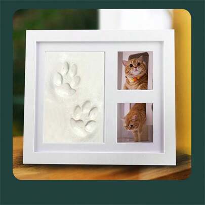 1pc Human/Pet Paw Print Ink Pad | Can Be Used For Wall Frames, Home Decor, Gifts For Friends, Lovers, Parents - A Meaningful Gift To Capture The Exclusive Paw Print Of Your Beloved Cat Or Dog, A Warm Memento That Transcends Distance