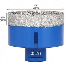 1PC 6mm-120mm M14 Thread Dry Vacuum Brazed Masonry Hole Saw Opener Diamond Drilling Core Bit For Ceramic Tile Granite Marble - Blue - View 8