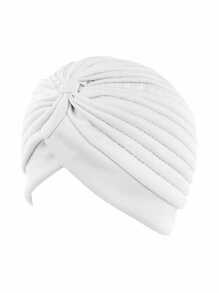 1 Stück Damen Einfarbige weiche Turban Mütze, bequem und atmungsaktiv, geeignet für den täglichen Gebrauch