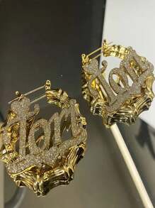Boucles d'oreilles créoles en bambou avec strass en forme de cœur et de couronne - bijoux femme bohème et hippie personnalisés en acier inoxydable - parfait pour le mariage, la Saint-Valentin, la Fête des Mères, boucles d'oreilles mignonnes, dorées, , colorées, vintage, simples, unisexes, casual, mignons, personnalisées, uniques, cadeaux idéaux pour lui, cadeaux idéaux pour elle, petite amie, petit ami, papa, maman, famille, amis, pour les anniversaires, pour les graduations, pour le bal