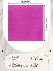 1pc Soft Satin Fabric, Suitable For Wedding Dress, DIY Crafts, Clothing, Draping, Sewing - Burgundy - View 2