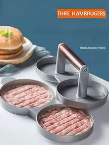 Non-Stick Hamburger Mold With Free Wax Patty Paper Sheets Burger Press Meat Beef Cheese Veggie Burger Maker For Grill Griddle BBQ Barbecue Hamburger Patty Maker With Wax Paper, Aluminum Burger Maker For Kitchen BBQ Grill