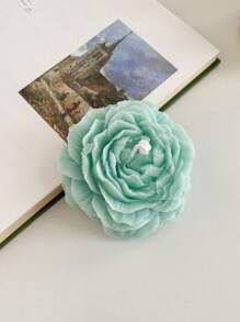 1 pieza Vela con forma de flor, vela estética con forma floral, vela de cera de soja fría, vela hecha a mano minimalista, vela decorativa para el hogar, spa, yoga, decoración de cumpleaños, boda, fiesta, regalo, set de velas, regalo, regalo para mujer, regalo para mejor amiga