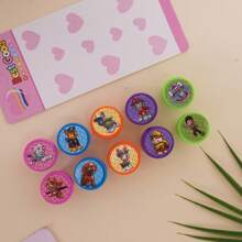 Paw Patrol 10 Pcs Paw Patrol Seal Stamp Cartoon Chase Action Figures Colorful Pattern Birthday Gifts,Anime Stamps For Boys And Girls, Perfect Decorative Pattern Gifts - The Perfect Party Gift, A Holiday Gift For Fans(Random Style)