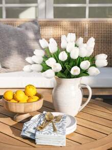 30 Stücke künstliche Tulpen, Echtheitsgefühl Tulpen, geeignet für Vasen, Heimpartys, Hochzeitsdekoration, DIY Blumenwanddekoration Outdoor, ästhetische Raumdekoration, Geschenke für Mädchen, Geschenke für Freunde