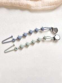 1-3pcs Baby Daisy Anti-Lost Hanging Strap, Suitable For Baby Bottles, Pacifiers, Teethers, Toys Silicone Anti-Drop Chain - Multicolor - View 18