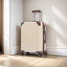 081Carry-On Suitcase 9kg 10kg 23 Kg Travel Jia Wheels 360°Models + 2024 NEW Models And Colors Rose Gold Double Wheel - Màu be - Xem 1