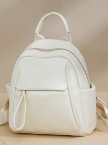 Mochila de mujer de color contrastante, de gran capacidad y versátil, informal, ligera y adecuada para viajes y estudiantes universitarios (consultar detalles de color)