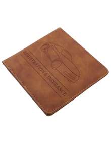 1pc Modern Style Car Registration & Insurance Card Holder - Wallet, Featuring Fashionable Car Pattern, Perfect For Storing Vehicle Documents And Travel Essentials, Travel Accessory | Minimalist Design, Car Accessories, Motorcycle License Plate Holder, Driver's License & Insurance Card Protector - Compact Short Multi-Functional Car And Motorcycle Document Organizer Pouch With Registration & Insurance Graphics - Multicolor - View 17