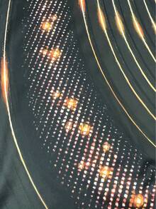 Men's Fashion Geometric Lines And Cross Print Short Sleeved Zipper Lapel Shirt For Summer Daily Use - Màu sắc hỗn hợp - Xem 4