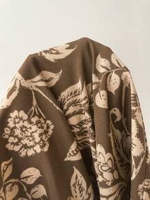 Rusttydustty Váy Maxi Hoa Nâu Cổ Điển Không Tay Cạp Cao Boho Sundress Váy Dài Hoa Boho - Xem 7