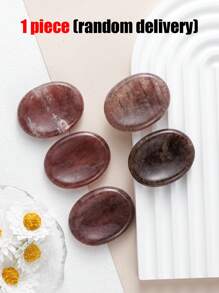 1pc Duim Zorgen Steen Voor Angst Chakra Stenen Chakra's Kristallen Roze Kristal Amethist Tijgeroog Groene Aventurijn Kwarts Obsidiaan Angst Steen Voor Stress Meditatie