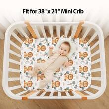 Summer Goodies 3 Packs Soft Microfiber Baby Mini Crib Sheets, Super Soft Breathable Portable 38"X26"Pack And Play Sheets Fitted For Playard And Pack N Play Mattress - Multicolor - View 3