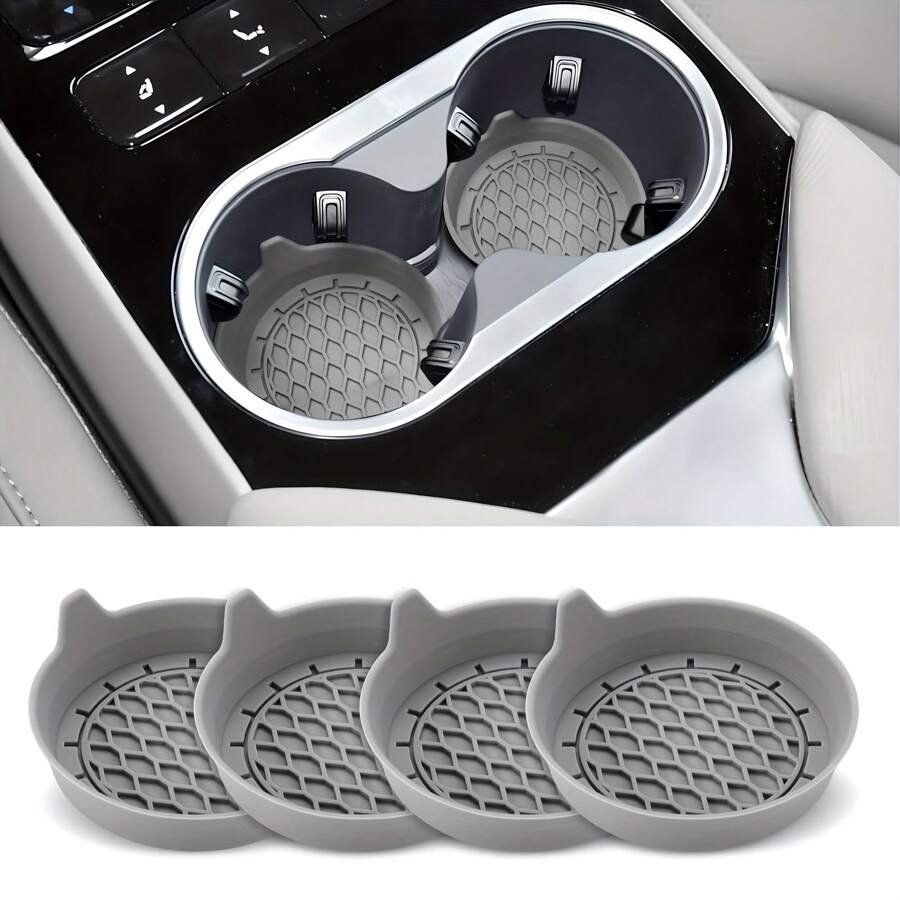 Silicone Cup Holder Inserts, Universal Non-Slip Cup Holders, Car Interior Accessories For Women And Men
