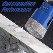 1PC 6mm-120mm M14 Thread Dry Vacuum Brazed Masonry Hole Saw Opener Diamond Drilling Core Bit For Ceramic Tile Granite Marble - Blue - View 6
