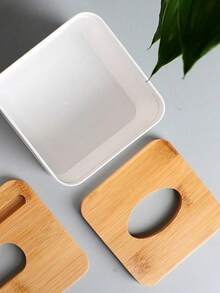 1 Stück Taschentuchbox im europäischen Stil, kreative Servietten-Ablage, Holz Aufbewahrungsbox, Haus Geschirr Box, Servietten Box, Wohnzimmer, Esszimmertisch, Inneneinrichtung und Lagerraum, Schlafzimmer Dekoration, Küchenutensilien, Reisen, Badezimmer Deko, Badezimmer Accessoires, Sommer