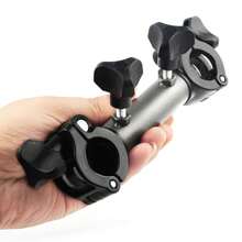 2pcs Multi-Function Fishing Chair Bracket - Includes Round Tube - Can Be Used As Umbrella Holder, Rod Support Rack, Bait Plate Holder, Camper Umbrella Rack Etc. Fishing Umbrella Bracket Clamp, Camper Umbrella Rack Connector