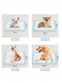 20pcs/50pcs Pet Pee Pads, Dog Puppy Pee Mat Diaper, Thickened Absorbent Odor Control Cat Litter Training Pads