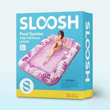 Sloosh-L/XL Inflatable Tanning Pool Lounge Float With Cup Holder, 70"X46"/85″ X 57″ Large Pool Floats Adult With Pillow, 4 In 1 Suntan Tub Raft Floatie, Sunbathing Bed Lounge Blow Up Ball Pit Party Gifts, Inflatable Sofa Pool, TikTokShopSummerTurnup - Purple - View 9