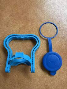 Bottled Water Handle Clip, Bottled Water Cap For Bottled Water Transportation, Handling Tools, Bucket Lift, Simple Blue Plastic Bracket, Household Handle, Bottled Water Cap, Leak-Proof, Home Decoration, Christmas, Halloween, Party Bottled Water Treatment Tools, Gadgets, Office Bottled Water Bottles, Kettle Supplies