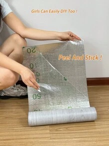 1 rollo de baldosas autoadhesivas de suelo con patrón de madera minimalista, rollo de papel tapiz, rollos de suelo de vinilo reforzado. Baldosas de suelo autoadhesivas impermeables, resistentes al desgaste y antideslizantes. Papel tapiz/pegatinas de suelo autoadhesivas. Pegatinas de pared de decoración occidental, papel tapiz autoadhesivo, decoración de pared. Decoración de habitación para cocina, baño, sala de estar, dormitorio, decoración de cocina, oficina, decoración del hogar. Papel tapiz de pared decorativo, baldosas de suelo autoadhesivas, baldosas de suelo autoadhesivas