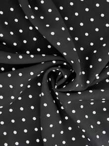 Bộ váy nữ không tay chấm bi cổ chữ V, viền ren, dây mảnh, vạt bất đối xứng, kiểu dáng thời trang, giản dị, cổ điển, thanh lịch, phù hợp cho tiệc tùng, hẹn hò, kỳ nghỉ, mùa xuân/hè. - Nhiều màu - Xem 8