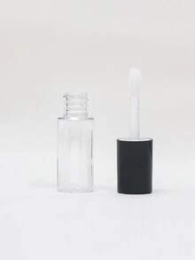 1/10 piezas Tubos vacíos de plástico de 3ml para gloss labial, envases de gloss labial transparentes, botellas vacías recargables para lápiz labial - Negro - Ver 7