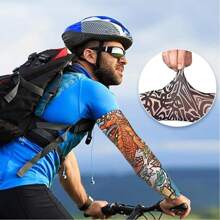 1/6pcs Temporary Tattoo Arm Sleeves Arts Fake Slip On Arm Sunscreen Sleeves Body Art Stockings Protector -Designs , Tiger, Dragon, Skull, And Etc Unisex Stretchable Cosplay Accessories, Temporary Tattoo Arm Sleeves Arts Fake Slip On Arm Sunscreen Sleeves Body Art Stockings Protector -Designs , Tiger, Dragon, Skull, And Etc Unisex Stretchable Cosplay Accessories