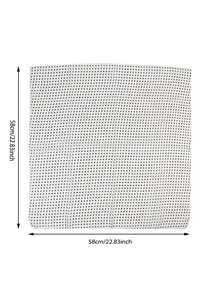紧致波点58cm棉麻小方巾系列，女士百搭波点装饰围巾头巾护颈小围巾披肩 - 彩色 - 查看 12
