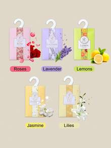 20 件悬挂式香囊，玫瑰、茉莉、薰衣草、百合等香味，适用于抽屉、壁橱、衣柜、浴室、汽车、情人节、拉玛装饰等节日