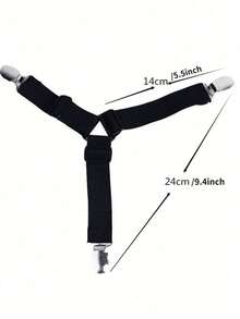 1/2/4pcs/Set Adjustable Elastic Bed Sheet Straps Fasteners Set - Knitted Sheet Holders For Secure Bedding - Hand Wash Only Non-Slip Grippers For Mattress, Sofa, And Tablecloth - Universal Fit Sheet Clips, Triangle Bed Sheet Holders, Sheets Fasteners Clips, Adjustable Sheet Suspenders, Mattress Gripper Clips, For Bed Mattress Cover - Multicolor - View 8