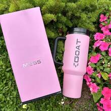 The Best Gifts For Christmas/Halloween. Souvenir Gifts.40 OZ H2.0 Stainless Steel Tumbler With Handle And Straw For Water, Iced Tea Or Coffee, 40oz Vacuum Insulated Thermal Water Bottle For Home, Office Or Car, Reusable Summer Drinkware Portable Handy Flask Travel Mug For For Sports, School, Work, Car, Travel, Weekends, Outdoor Activities, Camping, And Driving, Iced Coffee Cup With Lid For For Men & Women, Christmas Gifts, Birthday Gifts, Graduation Gifts, Valentine's Day Gifts, New Year Gifts