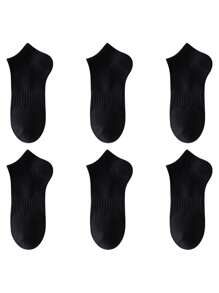 6 Pairs Men's Breathable Athletic Sports Socks, Ankle Socks For Running, Fitness, Sports
