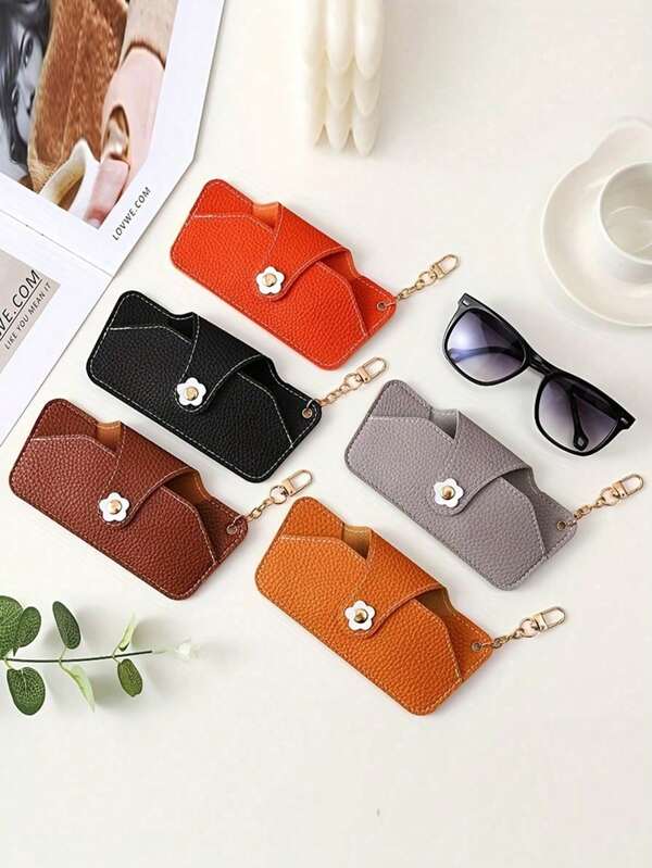 1 pieza Bolsa organizadora de gafas, Estuche portátil para guardar gafas de sol, Soporte versátil y elegante para anteojos, Estuche para gafas para mujeres, Funda protectora para gafas de sol de viaje, Diseño resistente y amigable para viajar