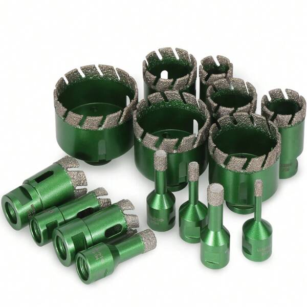 1PC 6-130mm M14 Thread Dry Vacuum Brazed Marble Masonry Hole Saw Opener Diamond Drilling Core Bit For Ceramic Tile Granite Marble
