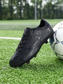 Men Football Outdoor Sports Student Professional Competition Training Shoes Long Spikes Shoes Exam Special Go With Leggings