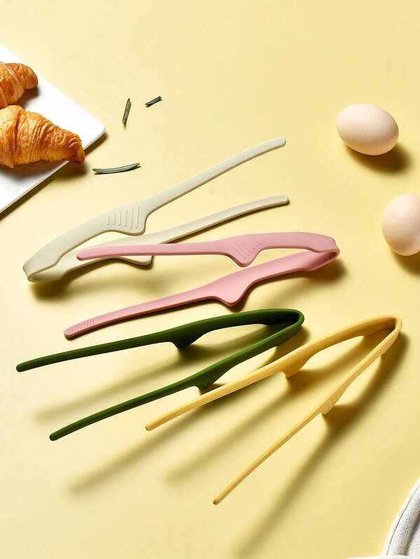 1 Stück Alles-in-Einem Steak Zange mit Ständer, hitzebeständige Küchen-Lebensmittelzange zum Braten, Grillen, Brotbacken und Backen von Kuchen, für den Hausgebrauch