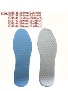 4pcs Cooling Insoles For Summer - Ice-Feeling, Breathable, Sweat-Absorbing, Shock-Absorbing Comfort For Sports & Casual Shoes, Men's & Women's Insoles, Sweatabsorbing Material