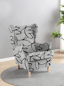 Bộ 2 vỏ bọc ghế sofa có tựa lưng cánh in 160gsm, Vỏ bọc bảo vệ ghế bành co giãn, Có thể giặt được, Thích hợp cho phòng khách và phòng ngủ - Nhiều màu - Xem 12