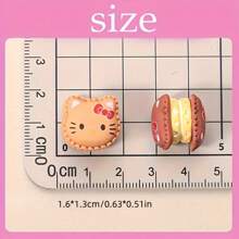 Sanrio Estuche sorpresa Sanrio - Colección de mini macarons de Hello Kitty, juguetes coleccionables adorables con accesorios DIY, apropiado para decorar estuches de teléfono, refrigeradores y habitaciones, agregando un toque encantador y lindo a tu hogar