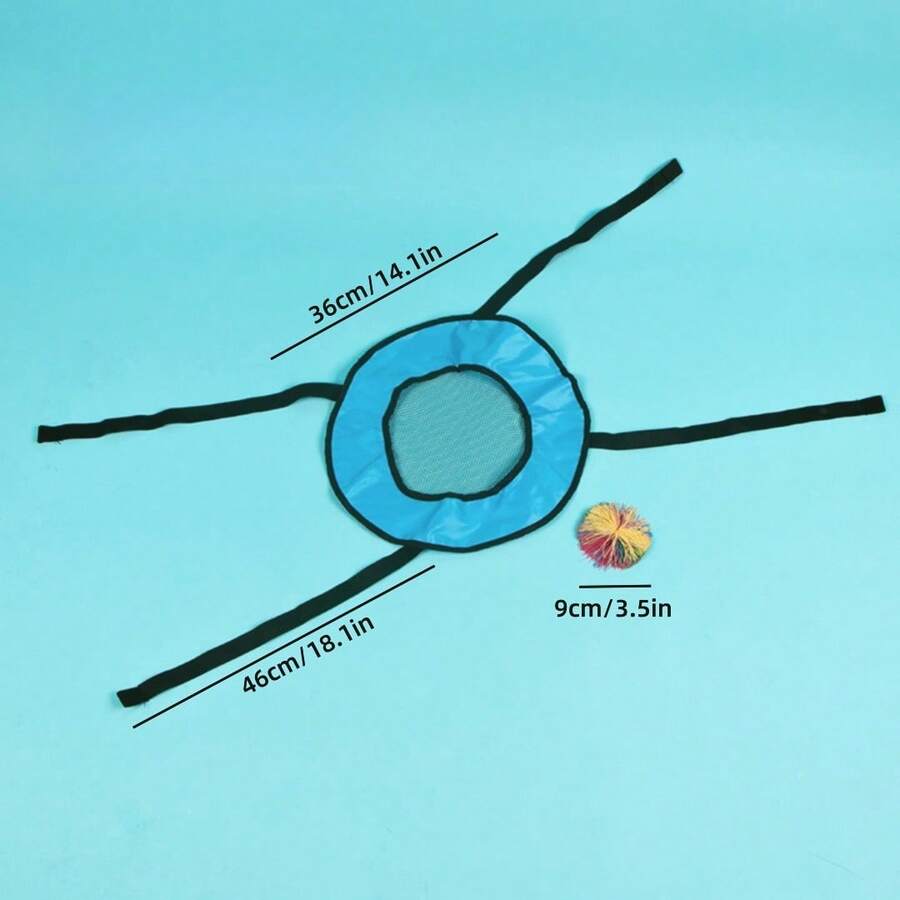 1pc Outdoor Interactive Toss Game Set - Stretchy Ring Toss For Team Cooperation, Sensory Training - Multicolor - View 1