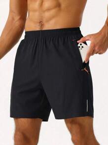 Men's Outdoor Casual Sports Shorts Solid Color Geometric Printed Running Pants Outdoor And Gym Clothes