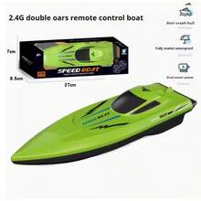 1 pieza Lancha a control remoto - Lancha RC de alta velocidad con doble motor - Completamente sellada y a prueba de agua - Control remoto de larga distancia - Dirección flexible - Juguete RC - Juguete para niños - Regalo de fiesta/cumpleaños - Presente - Juguetes - Juego - Multicolor - Ver 11