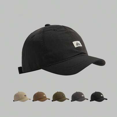 1 件装复古美式短檐棒球帽，速干户外运动太阳帽，男士，夏季