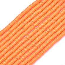 6mm 1/5/10 Strand Flat Round Polymer Clay Beads, Multicolor Loose Spacer Polymer Clay Beads For Jewelry Making, DIY Handmade Bracelet Necklace Jewelry Making Craft Supplies, Soft Clay Material, Art & Craft Beading Supplies