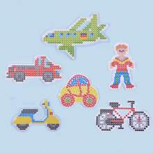 20 قطعة من قالب الخرزة المنصهرة 5مم قالب مسمار خرزة منصهرة بلاستيك نمذجة حيوان شفاف للحرف اليدوية، قالب خرزة جديد مع أوراق ملونة سلسلة المفاتيح وحائط الرقبة، مناسب للأطفال فوق 5 سنوات لصنع لعب وحرف DIY. لون الملحقات عشوائي.